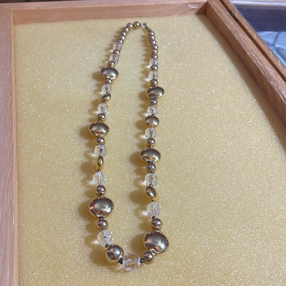 Vintage glass bead necklace